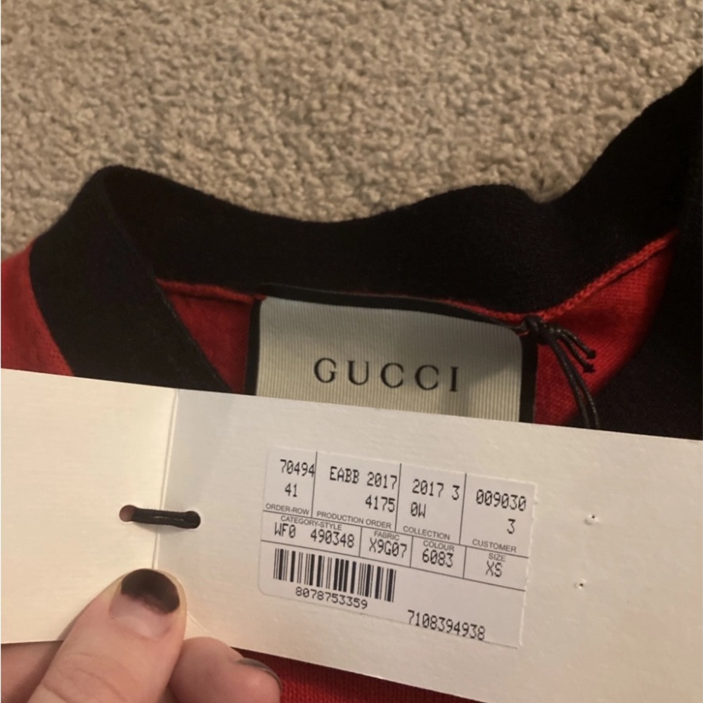 NWT Gucci wool dress with front pockets size extra small - Picture 3 of 4